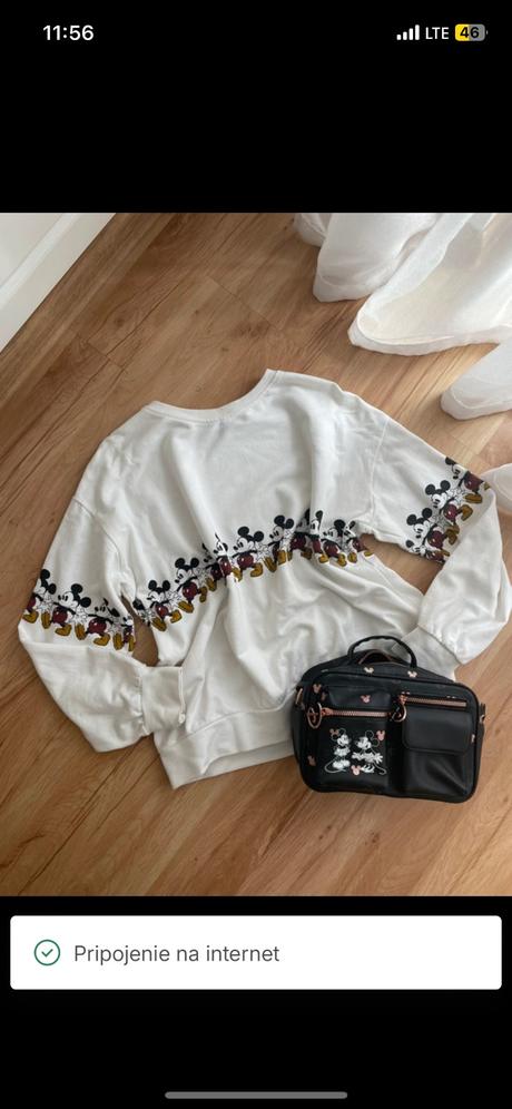 Stylova mikina mickey mouse, sinsay,xs