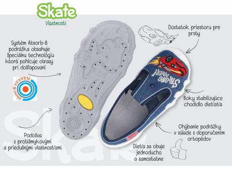 Papuče - plátenky skate 5150109, befado,25 / 26 / 27 / 28