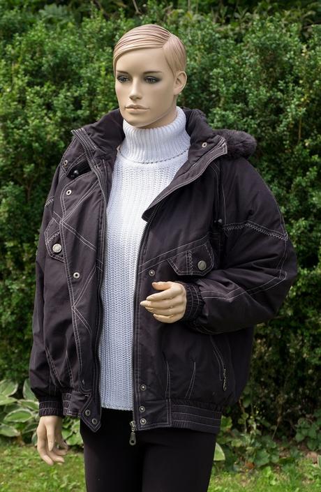 Zimná bunda s kapucňou 42, 42