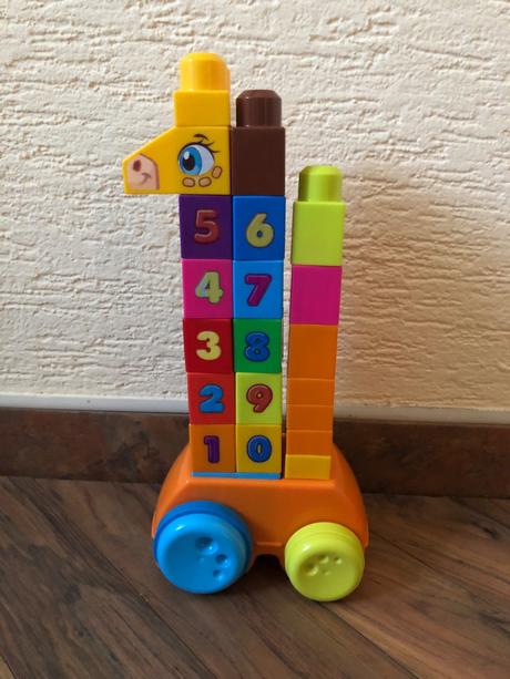 Fisher price - mega blocks zirafa - top stav,