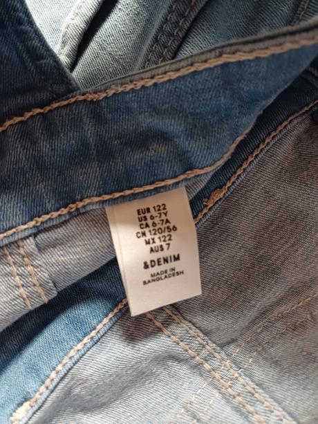 Riflove šortky na traky, denim,122