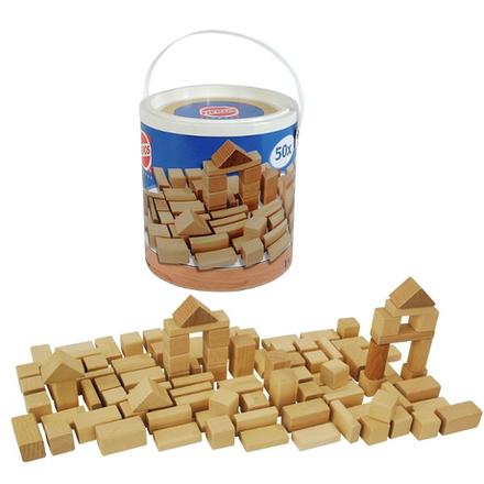 Heros sada prírodných drevených kociek 50 ks, 