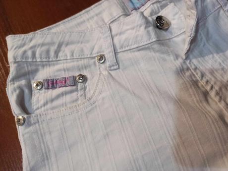 Biele nohavice rifľové elastické veľkosť 29 (3/4), 30