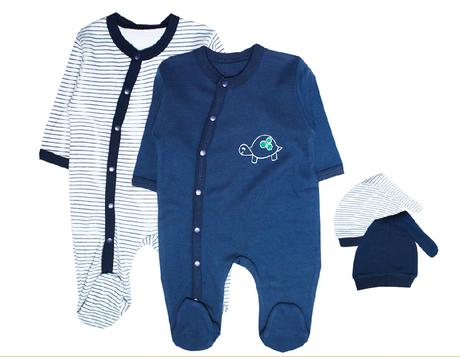 2 kusy overalov c čiapkami, 56 / 62