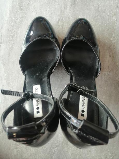 Mary jane čierne lakovky evenodd,v38-39,vd 24,5 cm, 38