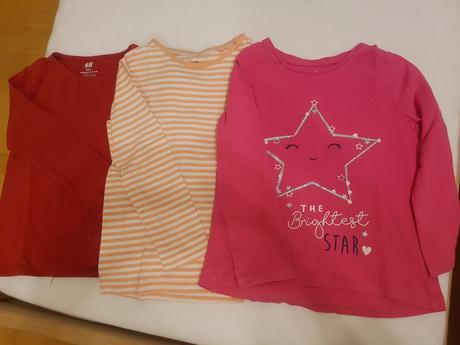 Tričko s dlhým rukávom, h&m,104