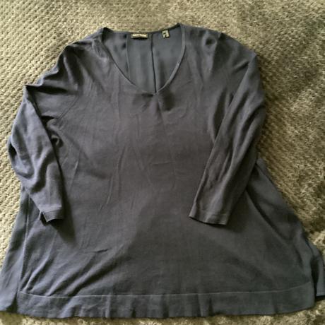 Pulover, vzadu ako blúzka, tmavomodrá, tchibo,48