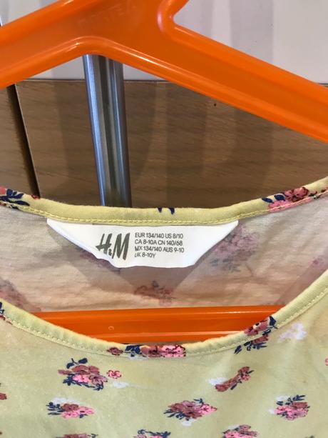 Bavlnené šaty, h&m,134