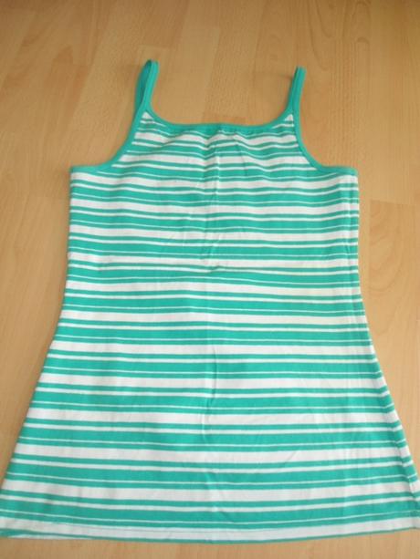 Bielo-zelene tielko / tricko, l