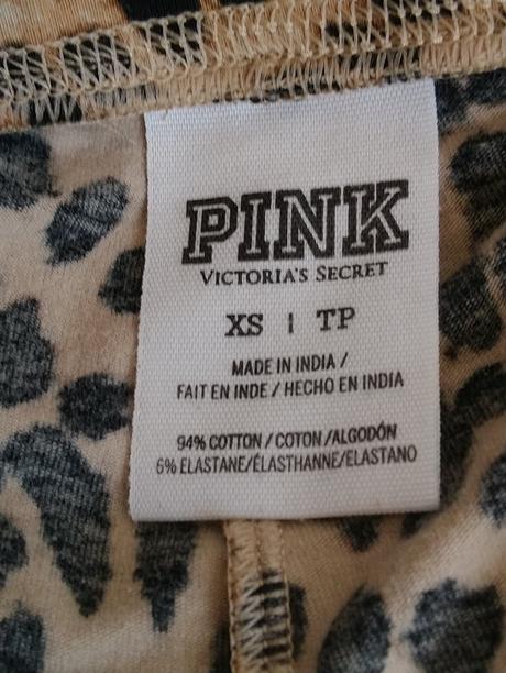 Dámske legíny so vzorom, pink, xs