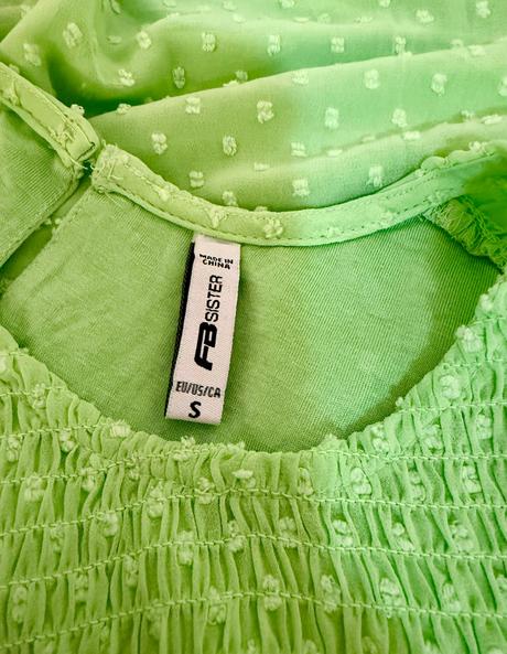 Limetková romantická blúzka fb sister, s