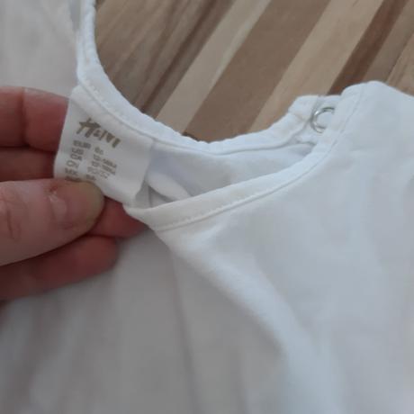 Tričko s nariaseným rukávom, h&m,86
