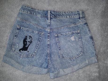 Riflové kraťasy, h&m,34
