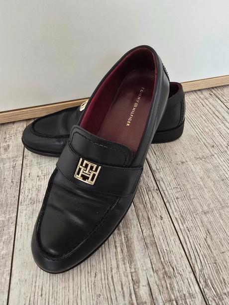 Kožene topanky tommy hilfiger, tommy hilfiger,39