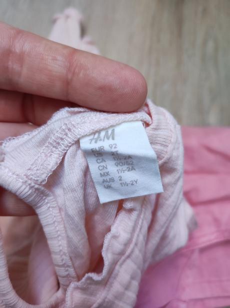 Set tričko a riflové šaty, h&m,92