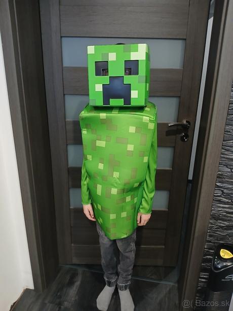 Minecraft creeper maska do 149cm výška..,