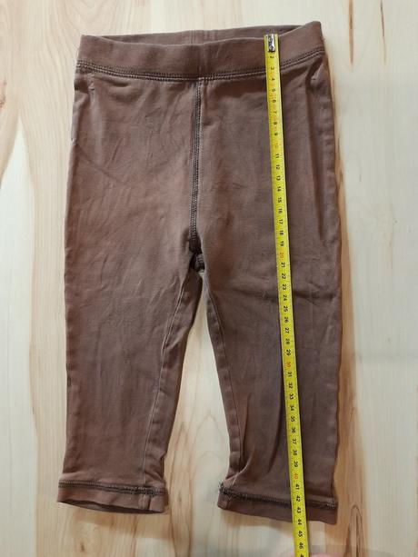 Tenké hnedé legíny, h&m,104
