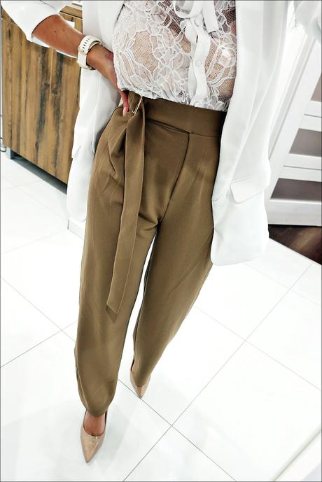 Široké nohavice, h&m,xs