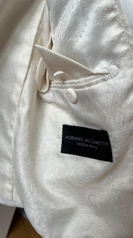 Biele detské unisex sako, 3 - 4 roky, 104