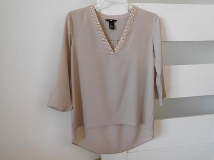 Blúzka dlhý rukáv 36 h&m krémová / béžová, h&m,36
