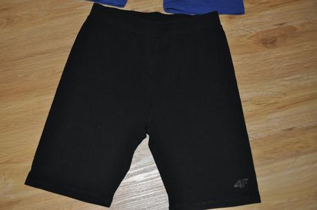 Dvojbalenie, legíny modré a čierne značky 4f, 146