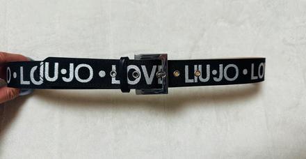 Čierno strieborný opasok zn. liu jo originál, liu jo