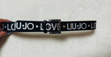 Čierno strieborný opasok zn. liu jo originál, liu jo