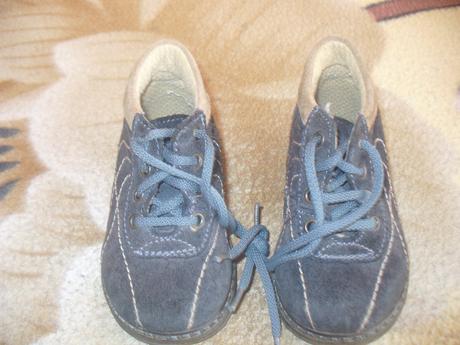 Tmavomodré kožené topánočky, reno,19