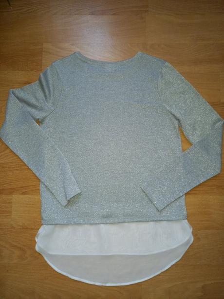 Strieborný pulóver 2v1, f&f,164