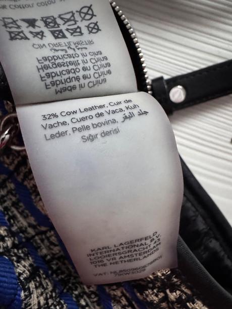 Karl lagerfeld - tvídová kabelka, karl lagerfeld