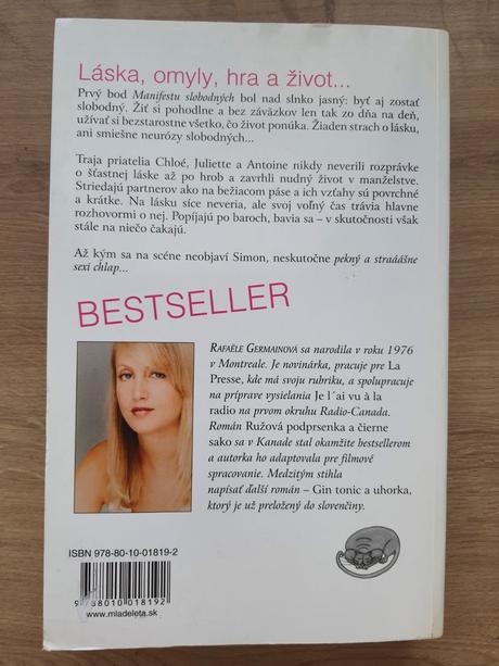 Kniha rafaële germain - ružová podprsenka a čierne, 