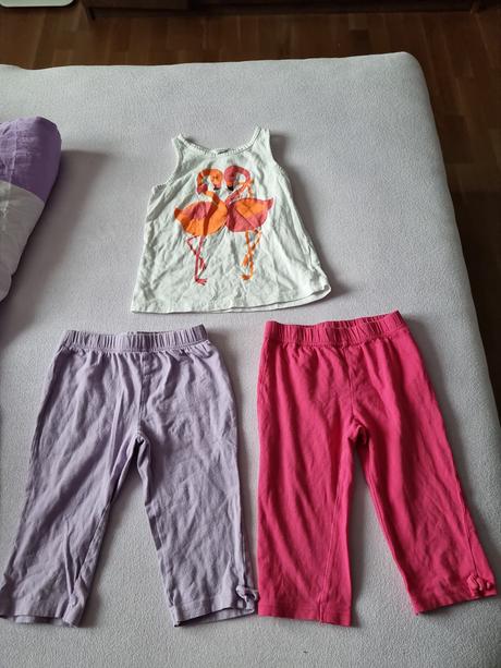 2x trištvrťové leginy + tielko gratis, bonprix,116