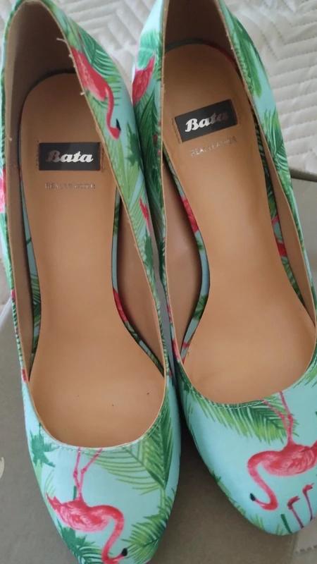 Lodičky s plameniakmi, baťa, 37, baťa,37