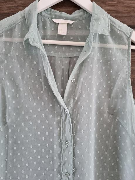 Transparentná blúzka, h&m,38