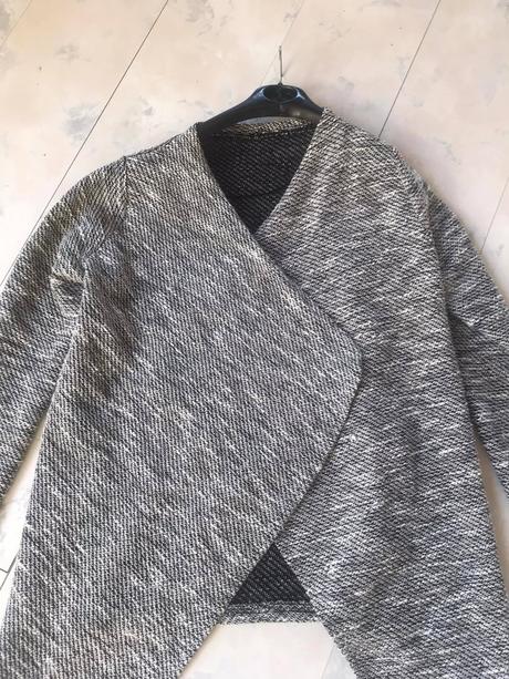 Melírovaný buklé svetrík, xl