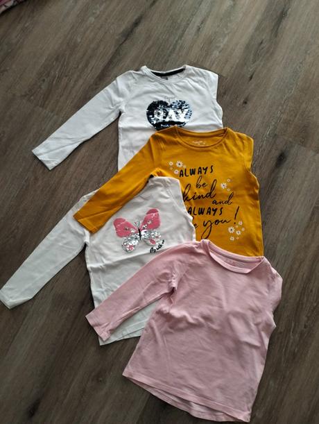 Tričká dlhý rukáv 98/104, 