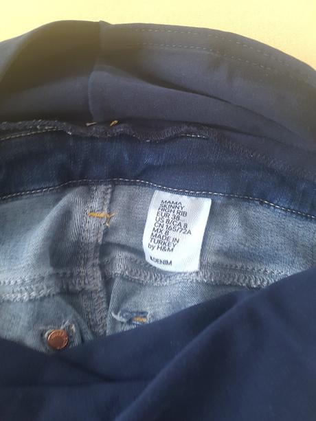 Tehotenské rifle h&m mama skinny, h&m,m