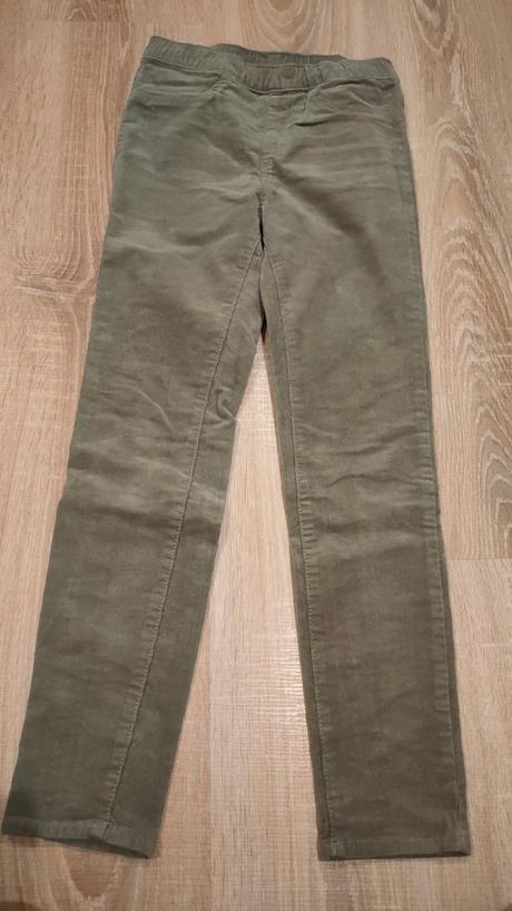 Menčestrové nohavice, h&m,128