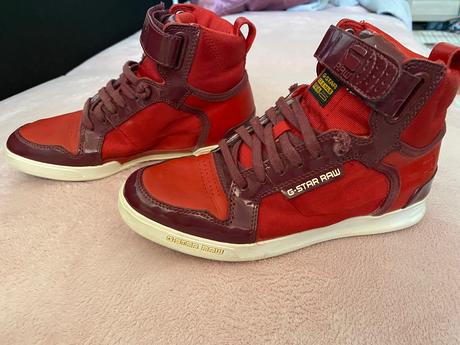 Cervene vysoke tenisky g-star, 37
