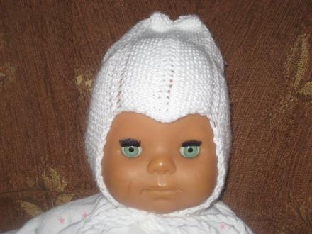 Pletená čiapočka - nenosená, 6 - 12 mesiacov, 68
