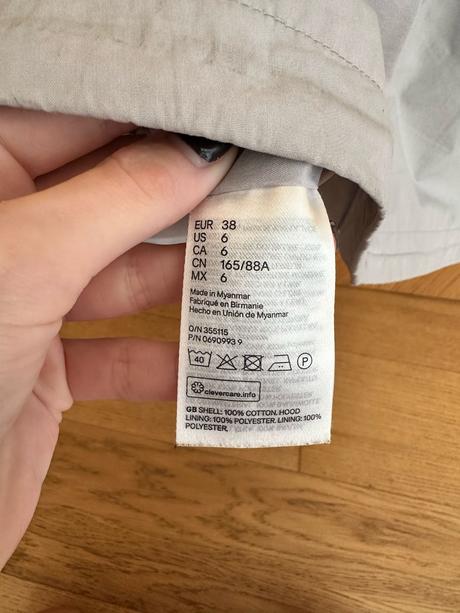 H&m bledosiva prechodna bunda 38, h&m,38