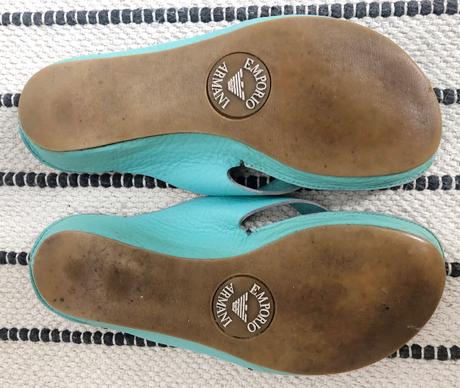 Giorgio armani kožené flip flops, 36