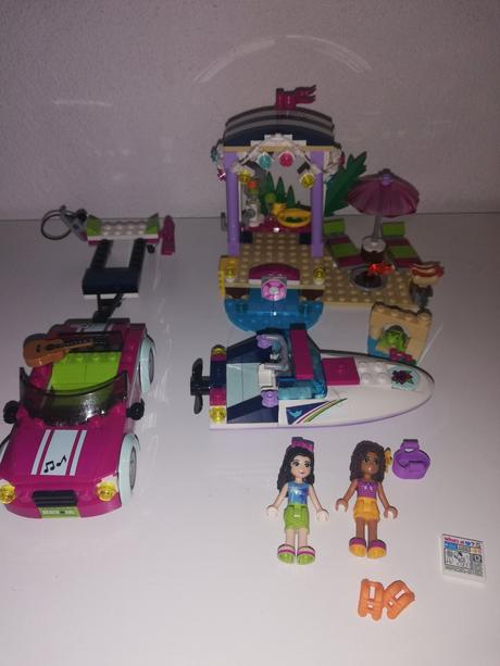 41316 lego friends andrein voz s prívesom na čln, 