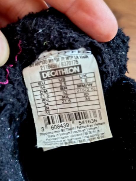 Vodeodolné topánky, quechua,34