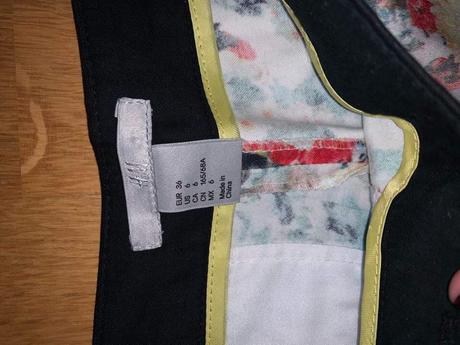 Kvietkované nohavice h&m, h&m,36