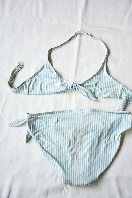 Pásikové dvojdielne plavky, lindex,134