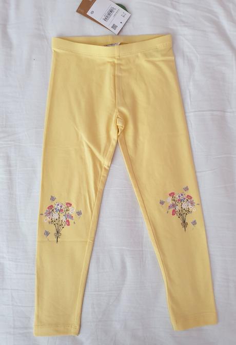 Dievčenské leginky s kvietkami, c&a,116