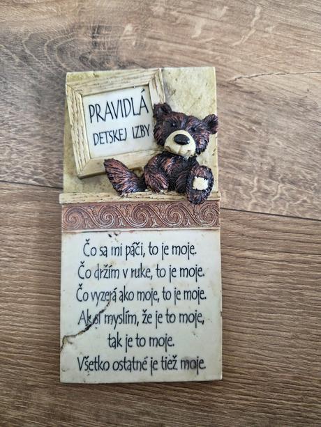 Pravidlá detskej izby vtipný darček vo vintage v,