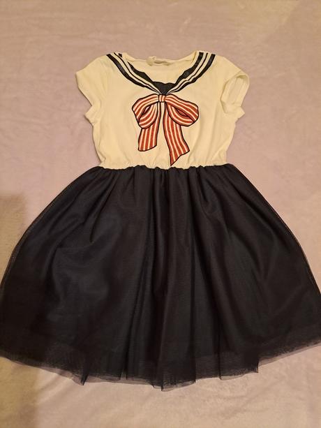 Námornícke šaty, h&m,128