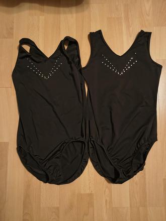 2 čierny dres na gymnastiku alebo tanec, domyos,158